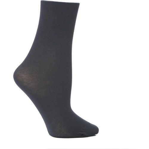 Pair Denim Monique 60 Denier Cotton Sock Ladies One Size - Trasparenze - Modalova
