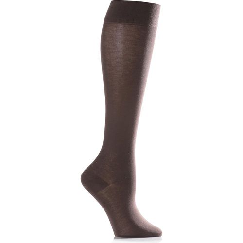 Pair Dark Cotton Touch Knee High Socks Ladies 2.5-5 Ladies - Falke - Modalova