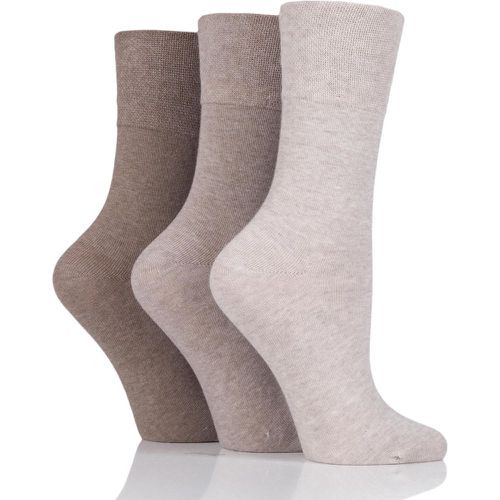 Pair Natural Footnurse Gentle Grip Diabetic Socks Ladies 4-8 Ladies - Iomi - Modalova