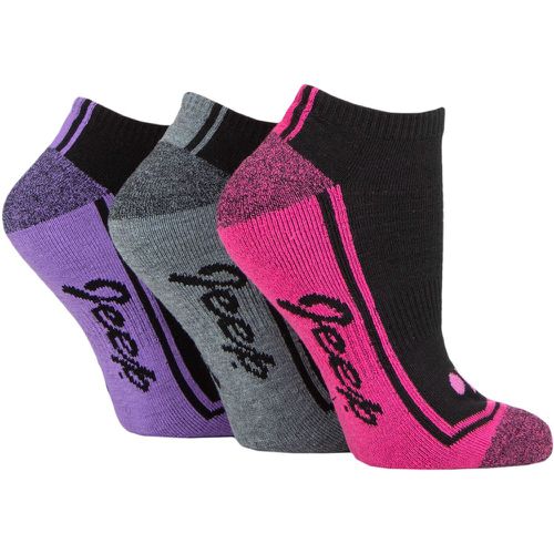 Women's 3 Pair Performance Trainer Socks 4-8 Ladies - Jeep - Modalova