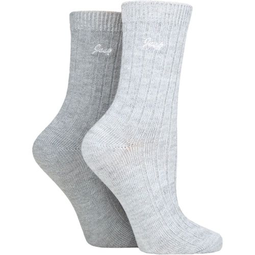 Women's 2 Pair Performance Polyester Boot Socks Slate / White 4-8 Ladies - Jeep - Modalova