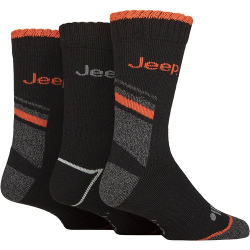 Mens 3 Pair Jeep Workwear Boot Socks / Orange 6-11 - SockShop - Modalova