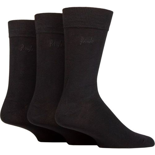 Mens 3 Pair Plain Modal Socks UK 7-11 - Pringle - Modalova
