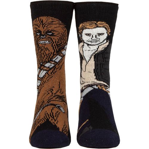Mens 1 Pair SOCKSHOP Disney Star Wars 1.6 TOG Lite Chewie and Hans Thermal Socks 6-11 Mens - Heat Holders - Modalova