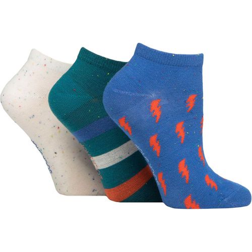 Ladies 3 Pair Speckled Bamboo Trainer Socks Quartz 4-8 - SockShop - Modalova