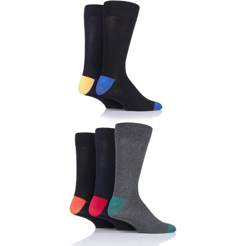 Pair Classic Bright/Bng Contrast Heel and Toe Bamboo Socks Men's 7-11 Mens - SockShop - Modalova