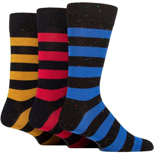 Mens 3 Pair Speckled Bamboo Socks Rugby Stripe7-11 Mens - SockShop - Modalova