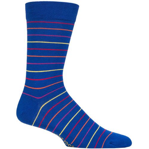 Pair Striped Colour Burst Bamboo Socks with Smooth Toe Seams Monday 12-14 - SockShop - Modalova