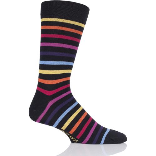 Pair Chasing Rainbows Striped Colour Burst Bamboo Socks with Smooth Toe Seams Unisex 7-11 Mens - SockShop - Modalova