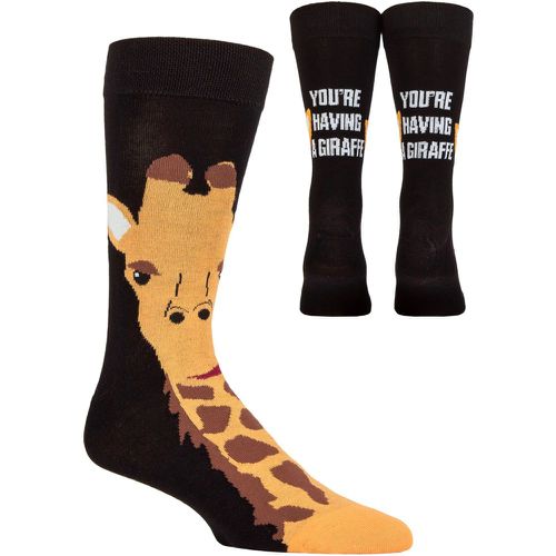 Mens and Women's SOCKSHOP 1 Pair Bamboo Fun & Novelty Socks Giraffe 7-11 Mens - Lazy Panda - Modalova