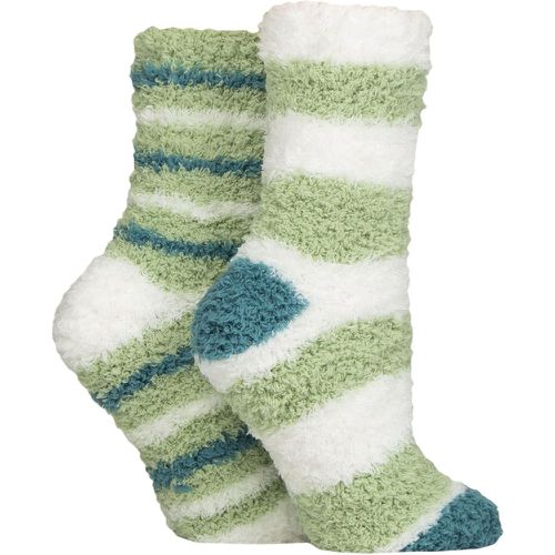 Women's 2 Pair Fluffy and Cosy Leisure Socks Light Pine 4-8 - SockShop - Modalova