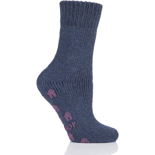 Pair Denim Natural Home Slipper Socks Unisex 4-8 Ladies - SockShop - Modalova