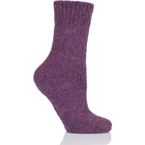 Pair Heather Natural Home Slipper Socks Unisex 4-8 Ladies - SockShop - Modalova