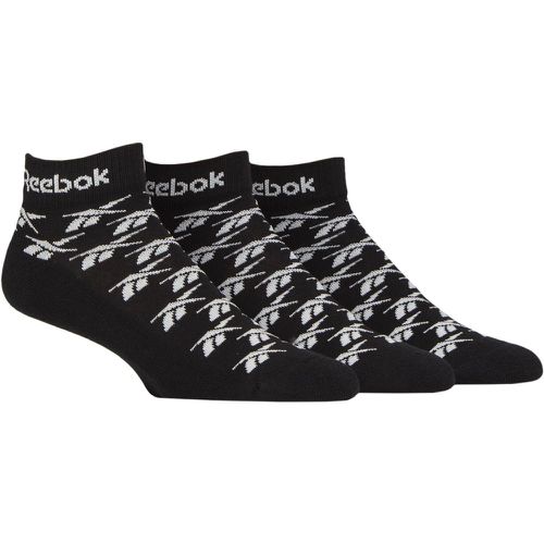 Mens and Ladies 3 Pair Essentials Cotton Ankle Socks 4.5-6 UK - Reebok - Modalova