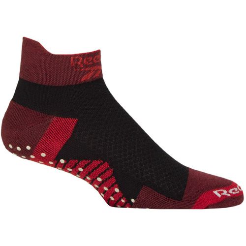 Mens and Ladies 1 Pair Technical Cotton Ankle Technical Yoga Socks Red / 2.5-3.5 UK - Reebok - Modalova