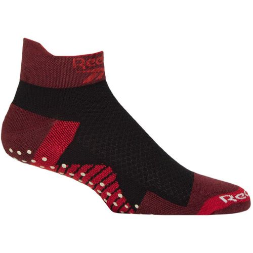 Mens and Women's 1 Pair Technical Cotton Ankle Technical Yoga Socks Red / 4.5-6 UK - Reebok - Modalova