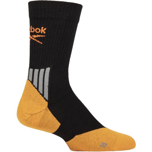 Mens and Women's 1 Pair Technical Recycled Crew Technical Tennis Socks / Orange 4.5-6 UK - Reebok - Modalova