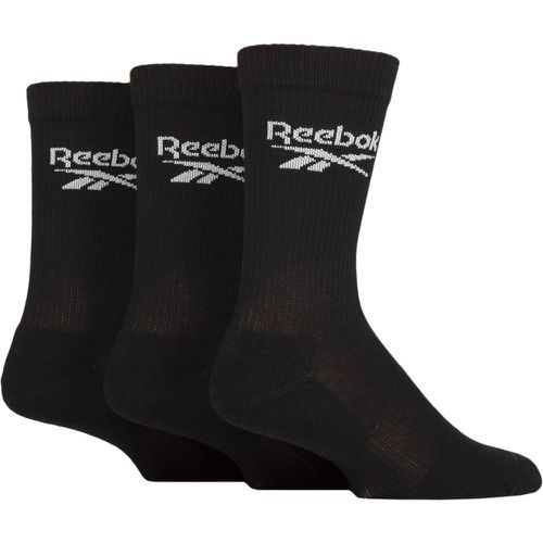 Mens and Ladies 3 Pair Reebok Core Ribbed Cotton Crew Socks 8.5-10 UK - SockShop - Modalova