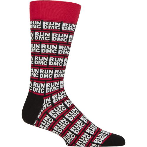 Music Collection 1 Pair Run DMC Cotton Socks All Over Logo One Size - SockShop - Modalova