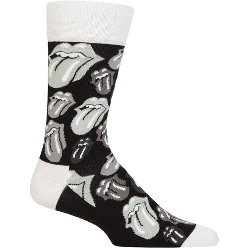 Music Collection 1 Pair The Rolling Stones Cotton Socks Classic Tongue One Size - SockShop - Modalova