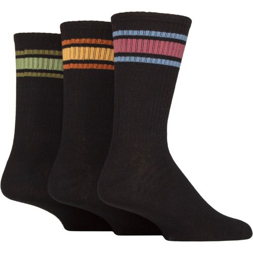 Mens 3 Pair SOCKSHOP Cotton Rich Sports Socks Blue / Plum 7-11 Mens - Wildfeet - Modalova