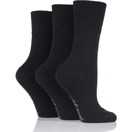 Pair Plain Cotton Socks Ladies 4-8 Ladies - Gentle Grip - Modalova