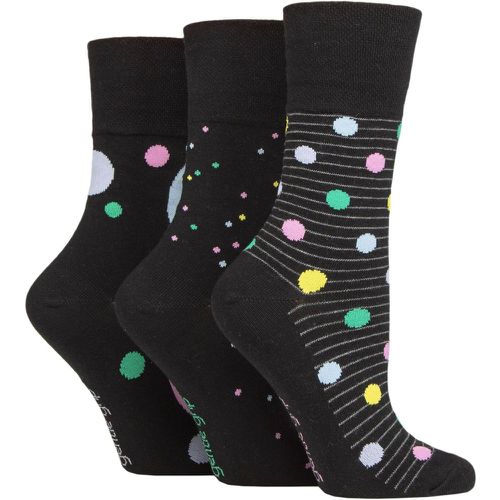 Women's 3 Pair Colourburst Socks Pastel Shower 4-8 - Gentle Grip - Modalova