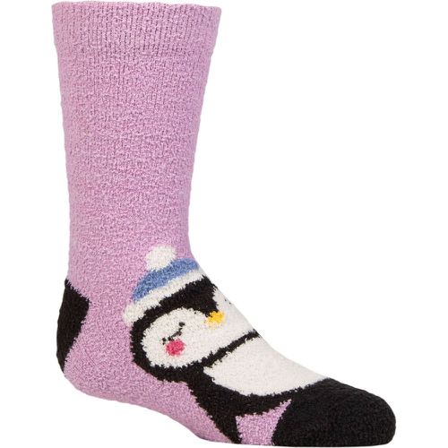 Kids 1 Pair Billie Animal Recycled Polyester Fluffy Socks Lavender 12-24 Months - Thought - Modalova