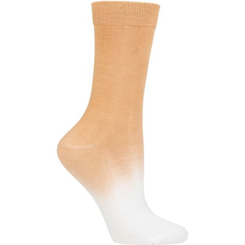 Women's 1 Pair Dip Dye Bamboo and Organic Cotton Socks Mango 4-7 Ladies - Thought - Modalova