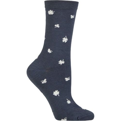 Women's 1 Pair Niamh Clover Bamboo Socks Slate 4-7 - Thought - Modalova