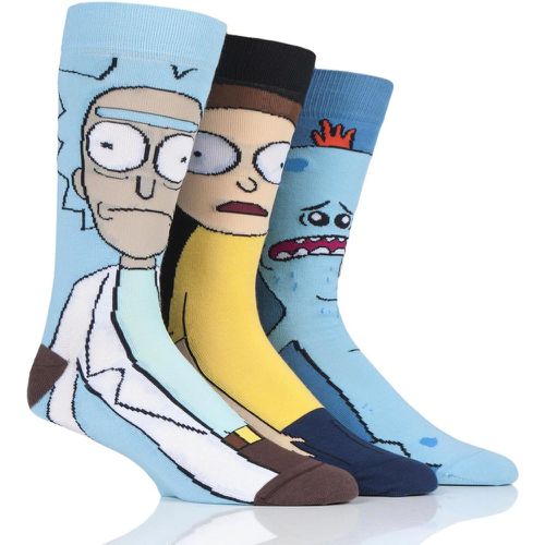 Pair Rick and Morty Cotton Socks Men's 6-11 Mens - Film & TV Characters - Modalova