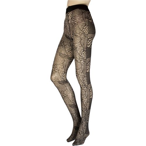 Ladies 1 Pair Thyme All Over Animal Print Tights Rope Extra Large - Trasparenze - Modalova