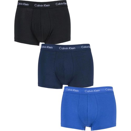 Pack Black / Blue Shadow / Cobalt Low Rise Trunks Men's Extra Large - Calvin Klein - Modalova