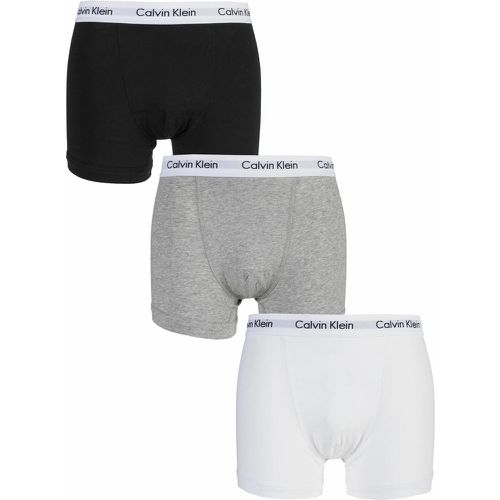 Pack Black / White / Grey Cotton Stretch Trunks Men's Extra Large - Calvin Klein - Modalova