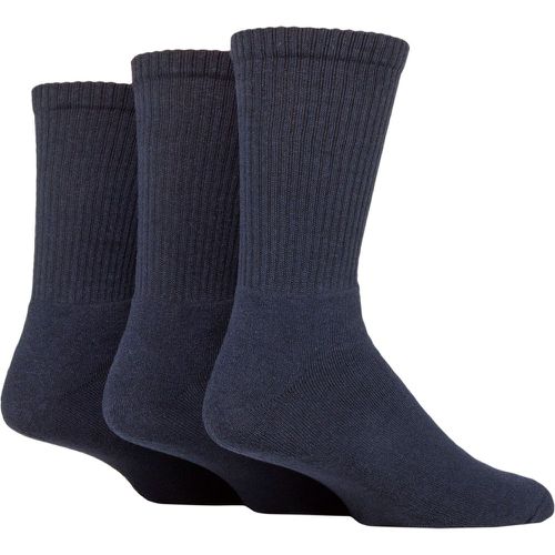 Mens 3 Pair SOCKSHOP 100% Recycled Plain Cotton Sports Socks Navy 7-11 Mens - TORE - Modalova