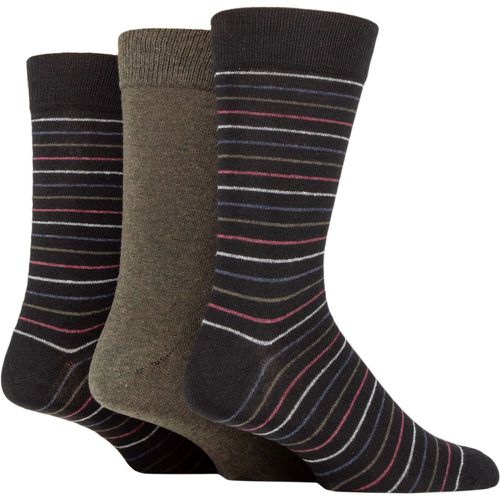 Mens 3 Pair SOCKSHOP 100% Recycled Multi Stripe Cotton Socks 7-11 Mens - TORE - Modalova