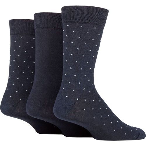 Mens 3 Pair SOCKSHOP 100% Recycled Pin Dot Cotton Socks Navy 7-11 Mens - TORE - Modalova