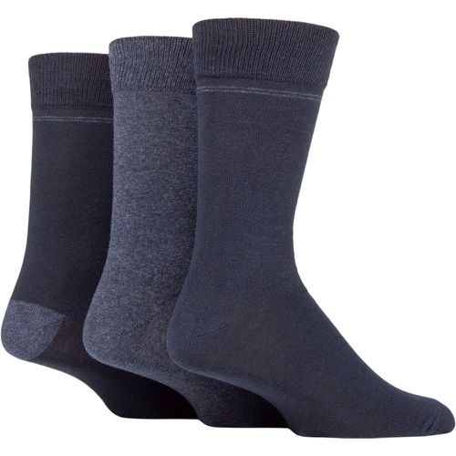 Mens 3 Pair SOCKSHOP 100% Recycled Placement Stripe Cotton Socks Navy 7-11 Mens - TORE - Modalova
