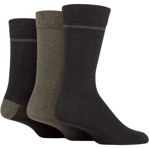 Mens 3 Pair SOCKSHOP 100% Recycled Placement Stripe Cotton Socks 7-11 Mens - TORE - Modalova
