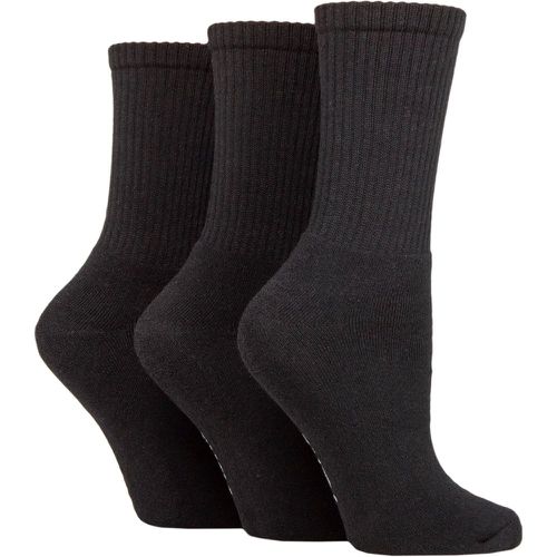 Ladies 3 Pair SOCKSHOP 100% Recycled Plain Cotton Sports Socks 4-8 Ladies - TORE - Modalova