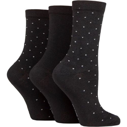 Women's 3 Pair SOCKSHOP 100% Recycled Pin Dot Cotton Socks 4-8 Ladies - TORE - Modalova