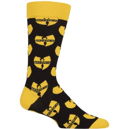 Music Collection 1 Pair Wu-Tang Clan Cotton Socks Logo Repeat One Size - SockShop - Modalova