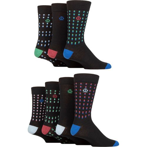 Mens 7 Pair Jeff Banks Recycled Cotton Patterned Socks Double Dots 7-11 - SockShop - Modalova
