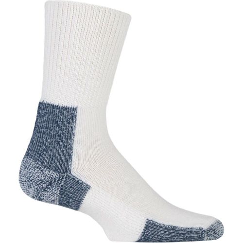 Pair / Navy Running Crew Socks with Thick Cushion Men's 8.5-12 Mens - Thorlos - Modalova