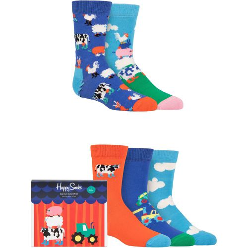 Kids 5 Pair Farm Socks Gift Set Multi 0-12 Months - Happy Socks - Modalova