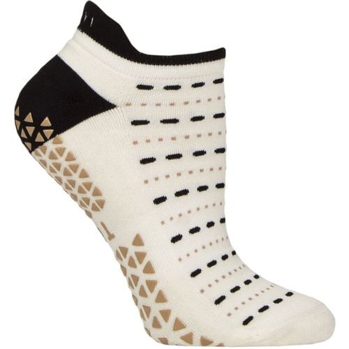 Women's 1 Pair Tavi Noir Savvy Organic Cotton Low Rise Yoga Socks with Grip Snowtrail Small - SockShop - Modalova