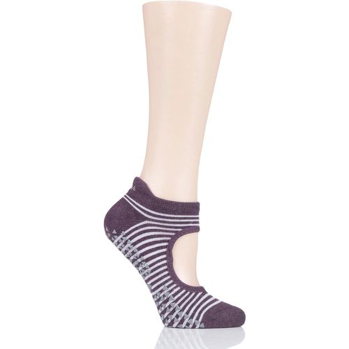 Pair Trouble Emma Organic Cotton Yoga Socks with Grip Ladies Medium - Tavi Noir - Modalova