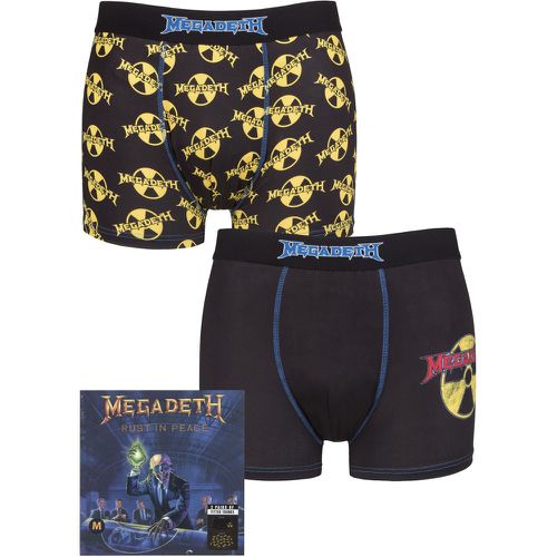 Megadeth 2 Pack Exclusive to Gift Boxed Boxer Shorts Medium - SockShop - Modalova
