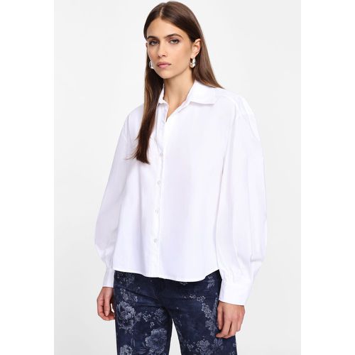 Camicia con colletto classico e maniche volume - Please - Modalova