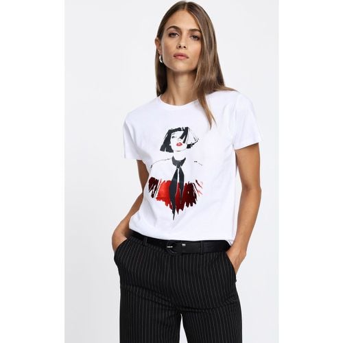 T-shirt a maniche corte con stampa - Please - Modalova